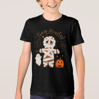 Halloween Mummy Kids T-Shirt Tri-Blend Shirt