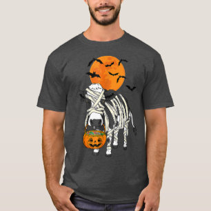Halloween Mummy Milk Cow Horror Pumpkins Blood Moo T-Shirt