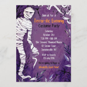 Halloween Mummy Party Invitation