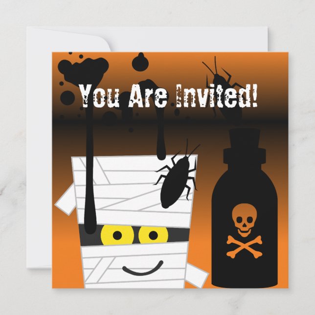 Halloween Mummy Party Invitation (Front)