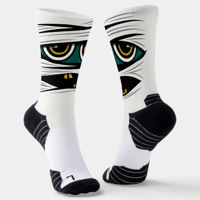 Halloween Mummy Socks (Angled)