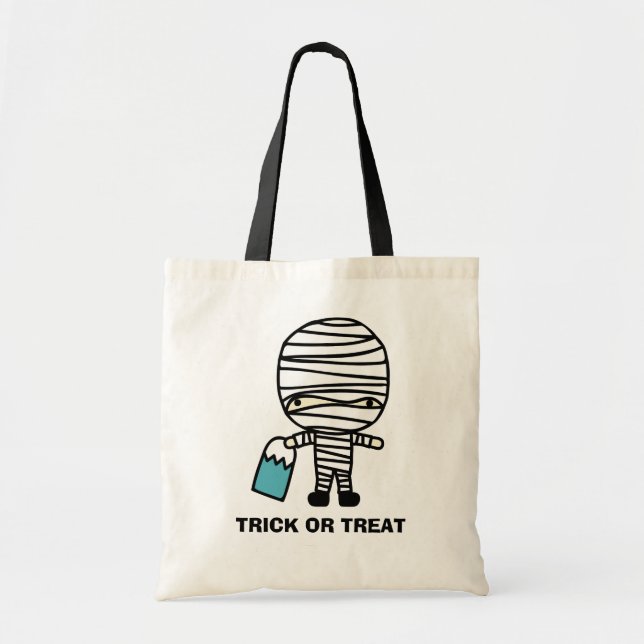 Halloween Mummy Trick or Treat Candy Bag (Front)