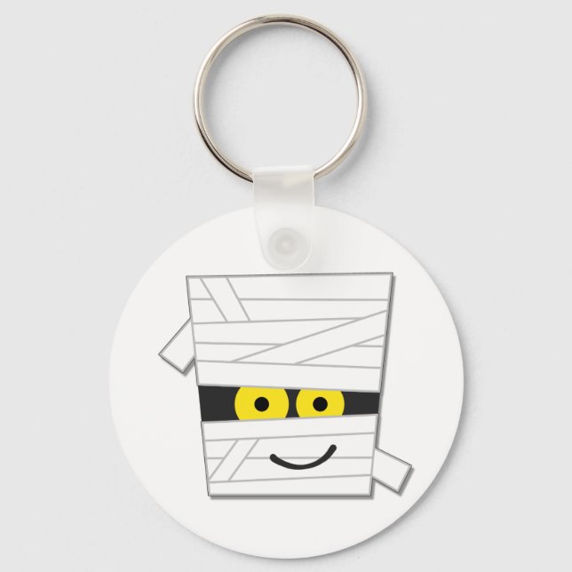 Halloween Mummy Tshirts and Gifts Key Ring (Front)