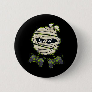 Halloween Mummy Video Gamer Controllers Boys Kids 6 Cm Round Badge