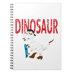 halloween mummy wraped dinosaur notebooks