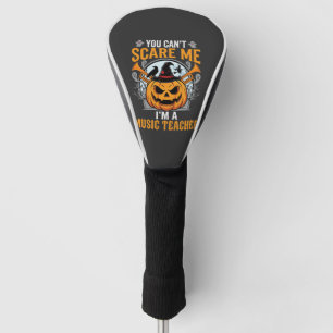Halloween Music Teacher Scary Pumpkin Graphic Golf Head Cover