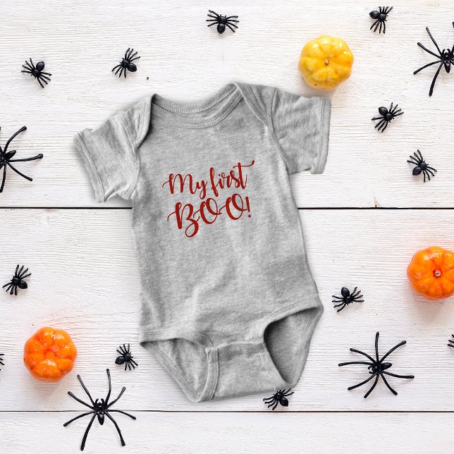 Halloween My First Boo! Baby Bodysuit (Halloween My First Boo! Baby Bodysuit)