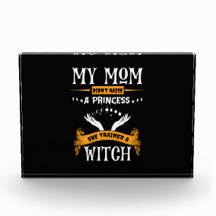 Halloween My Mum Trained a Witch Birthday Photo Block