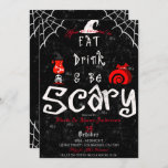 Halloween Mystery Dinner Eat Drink Be Scary Party Invitation<br><div class="desc">Customise for your event</div>