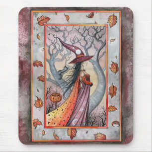 Halloween Mystic Witch by Molly Harrison Mouse Pad