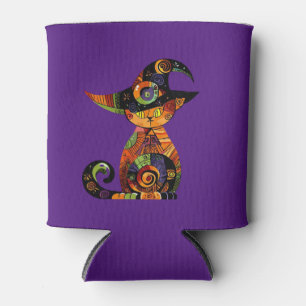 Halloween/mystical/cat/fall  can cooler