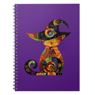 Halloween/mystical/cat/fall  notebook