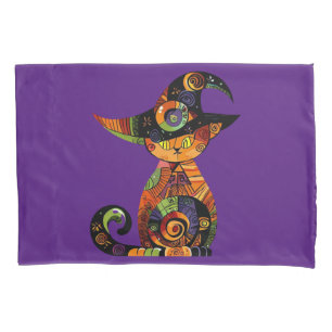 Halloween/mystical/cat/fall  pillowcase