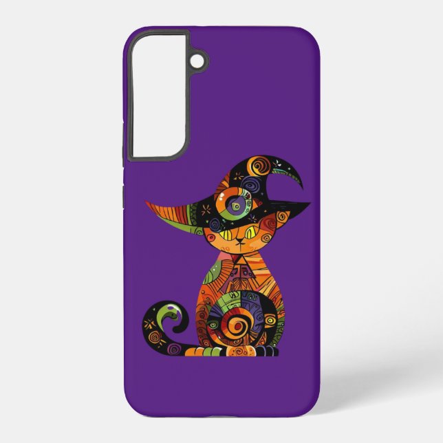 Halloween/mystical/cat/fall  samsung galaxy s22+ case (Back)