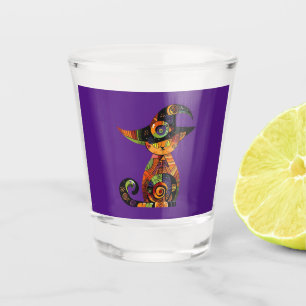 Halloween/mystical/cat/fall shot glass