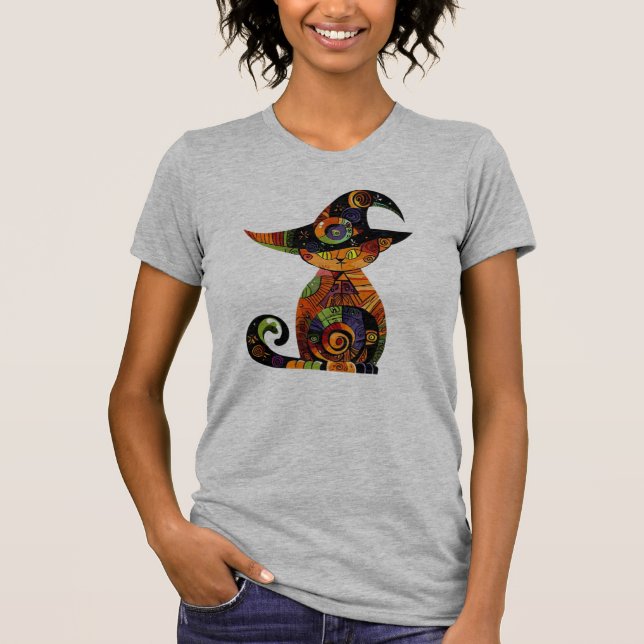 Halloween/mystical/cat/fall  T-Shirt (Front)