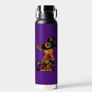 Halloween/mystical/cat/fall water bottle