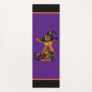 Halloween/mystical/cat/fall yoga mat
