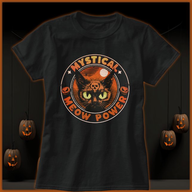 Halloween Mystical Meow Power T-Shirt (Creator Uploaded)