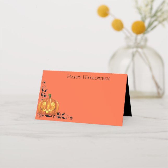 Halloween Name Place Cards (Front)