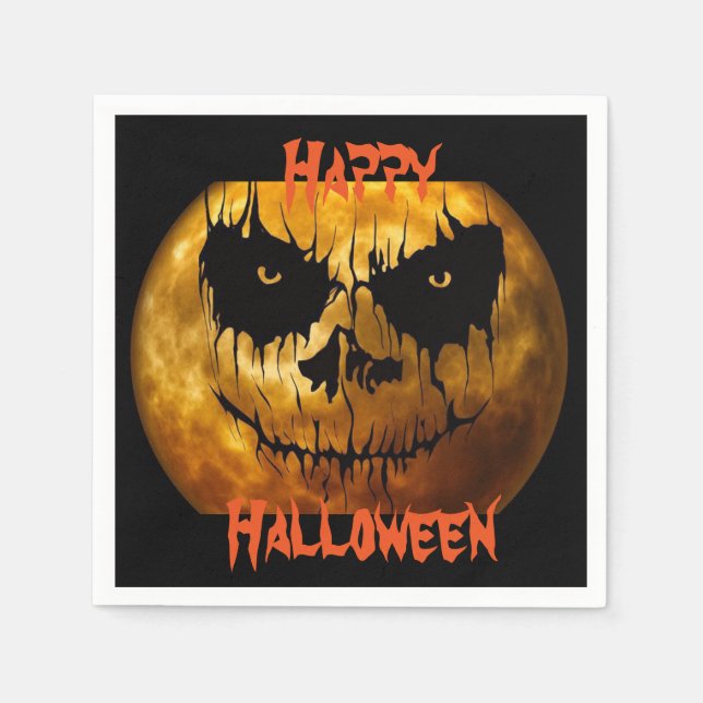 Halloween Napkin/Spooky Moon Napkin (Front)