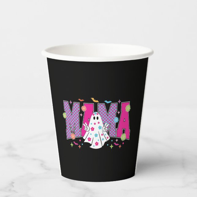 Halloween Neon Mama Mini Paper Cups (Front)