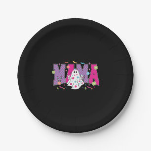 Halloween Neon Mama Mini Paper Plate