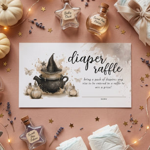 Halloween Neutral Diaper Raffle Baby Shower Enclosure Card