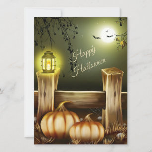 Halloween Night at Countryside - Pumpkins and Bats Card