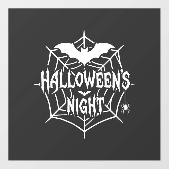 Halloween Night Bat Spider Web Vector Design_1 (Sheet)