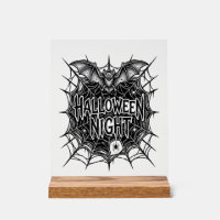 Halloween Night Bat Spiderweb Vintage Shirt Design