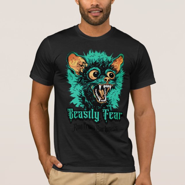 Halloween night beastly fear T-Shirt (Front)