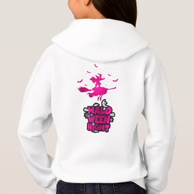  Halloween Night Costume for girls  Hoodie (Back)