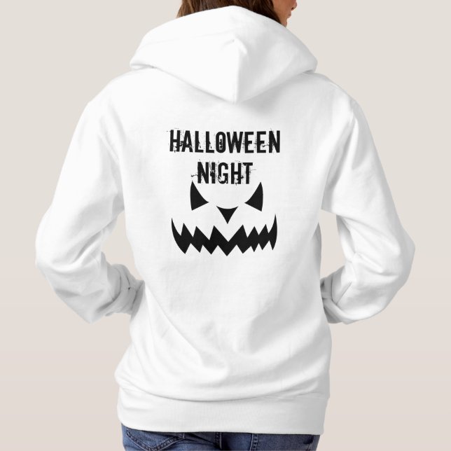 Halloween Night Evil Jack Hooded Sweatshirt (Back)