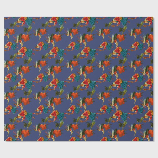 Halloween night flights small wrapping paper (Flat)