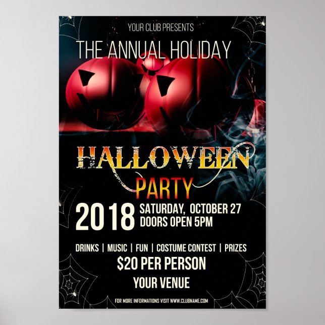Halloween Night Flyer Poster (Front)