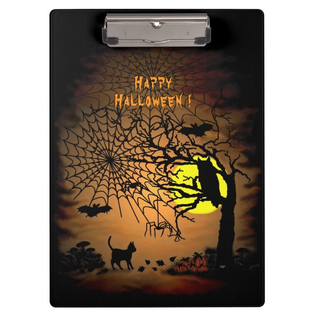 Halloween Night , Happy Halloween ! Clipboard (Front)