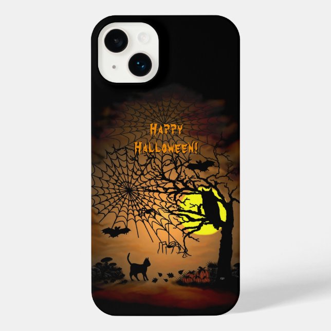Halloween Night , Happy Halloween! iPhone Case (Back)