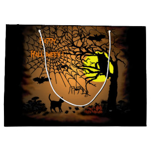 Halloween Night , Happy Halloween ! Large Gift Bag