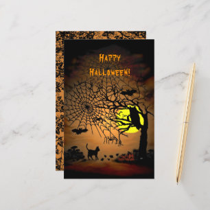 Halloween Night Happy Halloween! Stationery Paper 