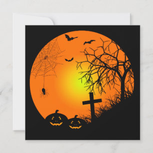 Halloween night invitation