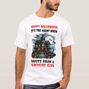 Halloween Night Men White T-Shirt