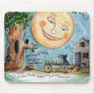 halloween night mouse pad