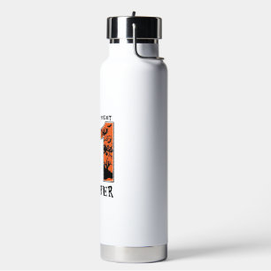 Halloween Night October Haunted House Witch Pumpki Water Bottle