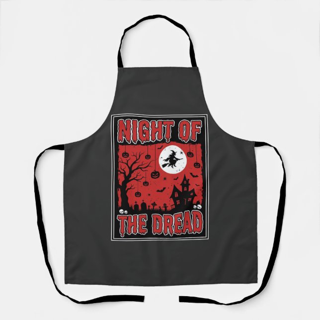 Halloween Night of the Dread Haunted House Apron (Front)