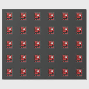 Halloween Night of the Dread Haunted House Wrapping Paper