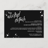 Halloween Night of the Living Wed Details