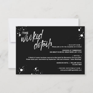 Halloween Night of the Living Wed Wedding card