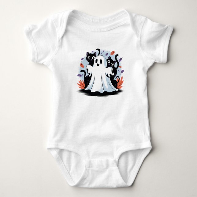 Halloween Night Prowl  Baby Bodysuit (Front)