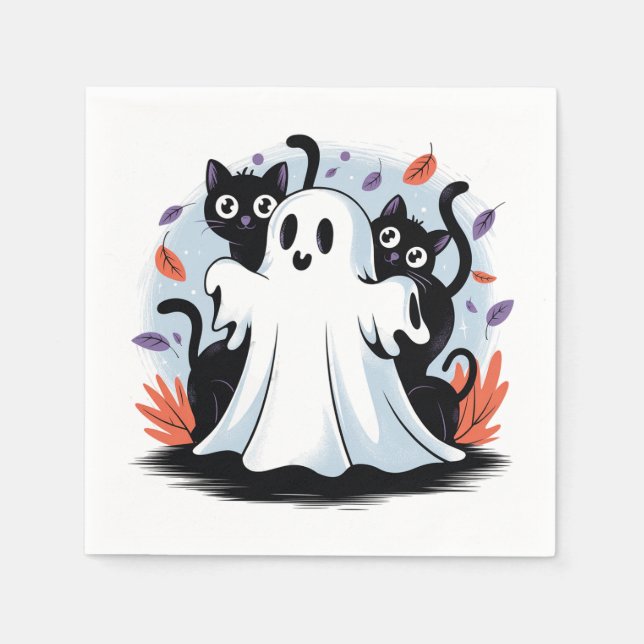 Halloween Night Prowl  Napkin (Front)